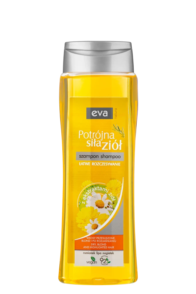 EVA NATURA POTRÓJNA SIŁA ZIÓŁ Szampon - rumianek, lipa, nagietek